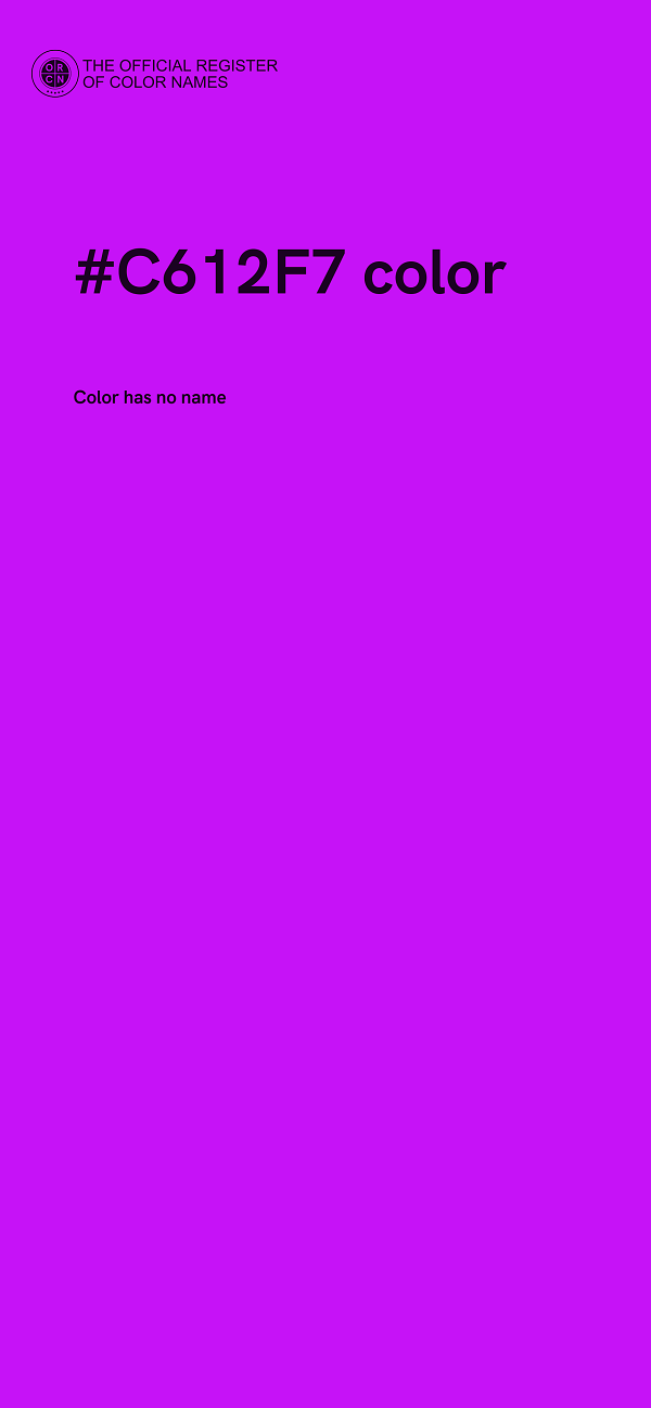 #C612F7 color image