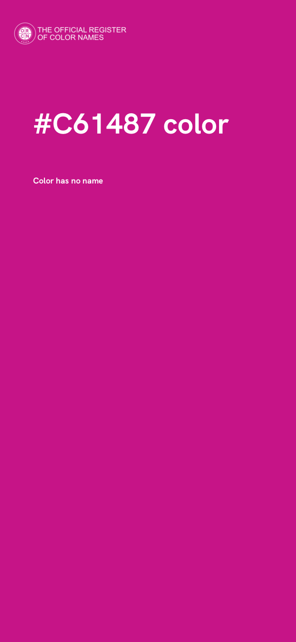 #C61487 color image