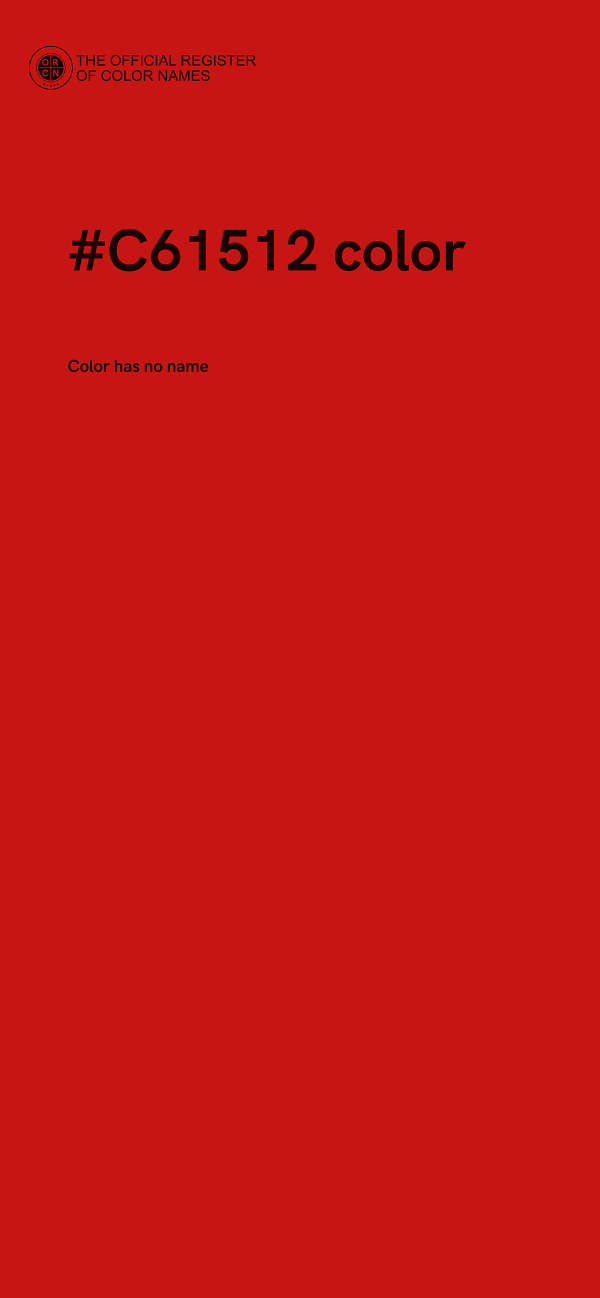 #C61512 color image