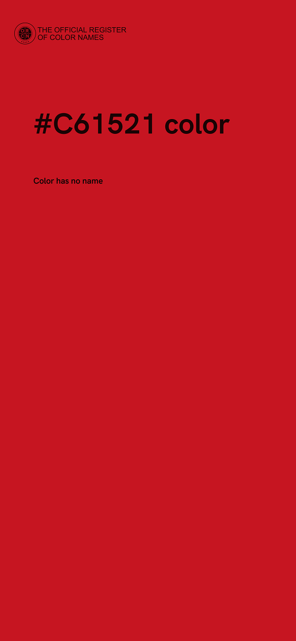#C61521 color image