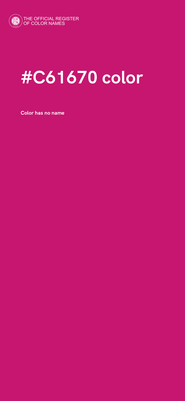 #C61670 color image