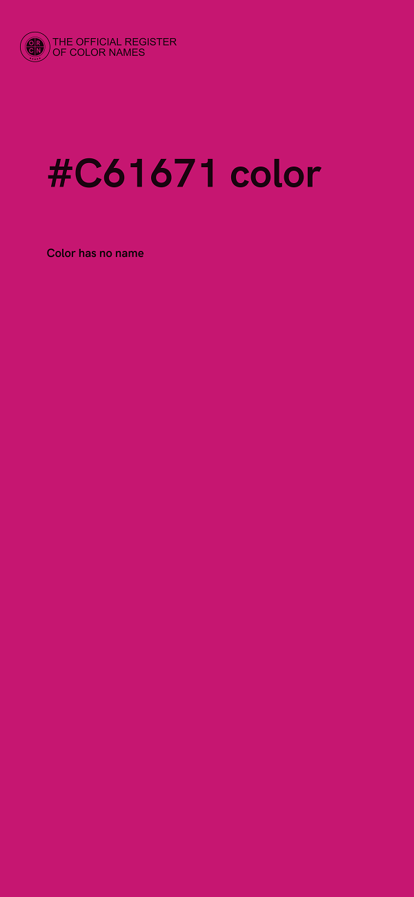 #C61671 color image