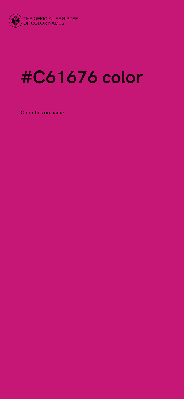 #C61676 color image