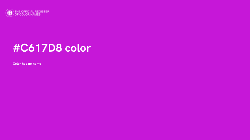 #C617D8 color image