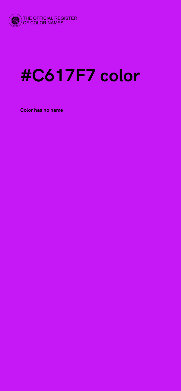 #C617F7 color image