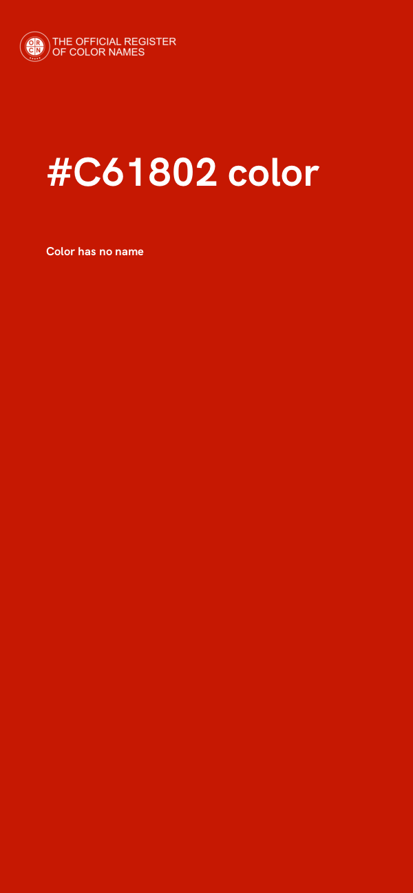 #C61802 color image