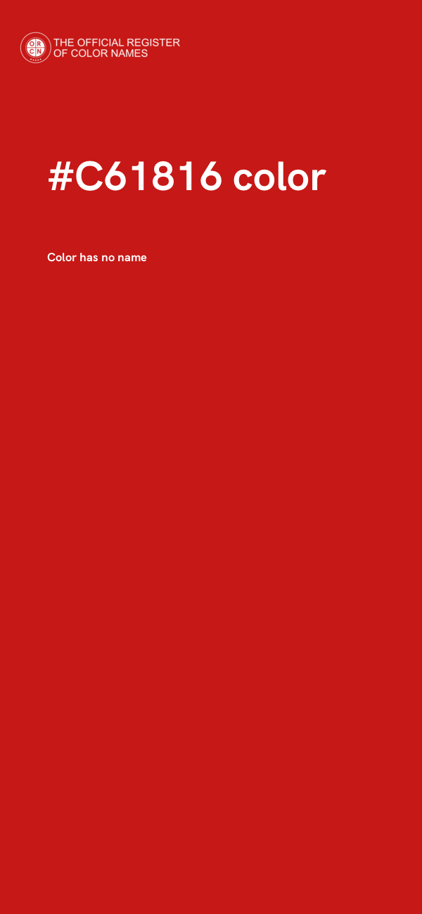 #C61816 color image