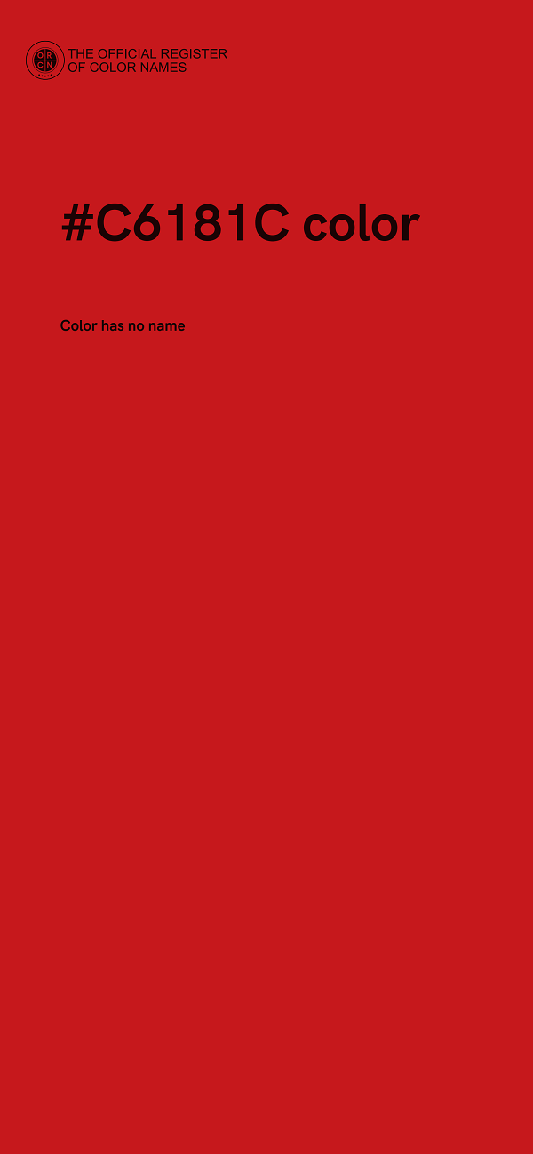 #C6181C color image