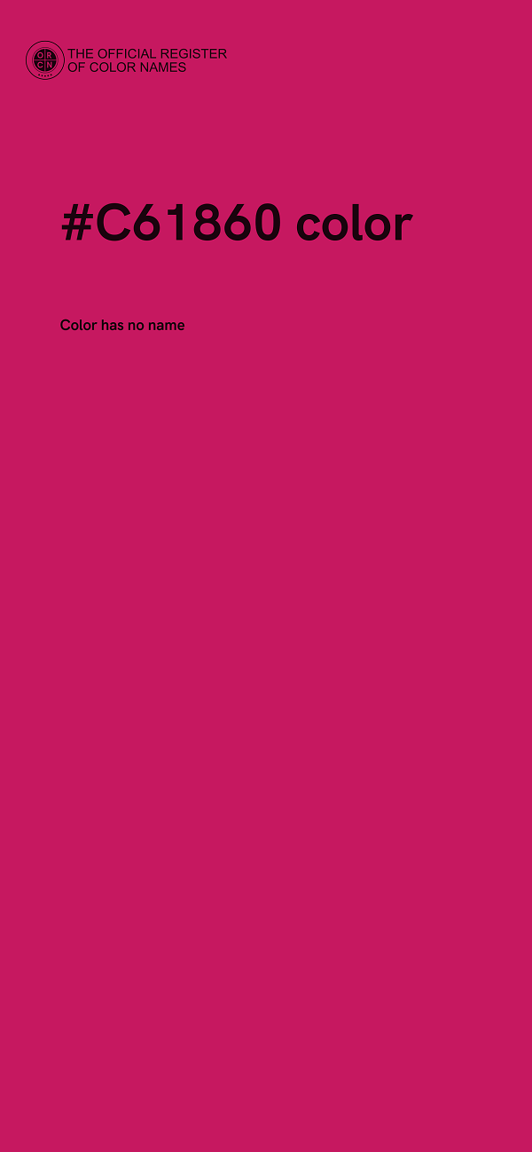 #C61860 color image