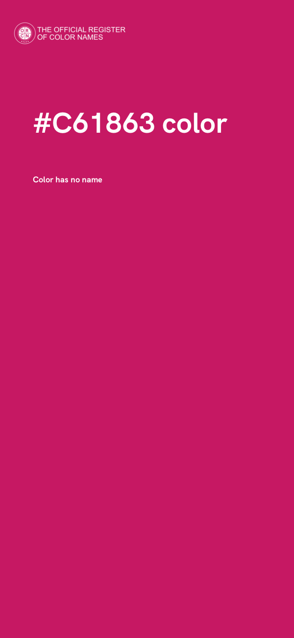 #C61863 color image