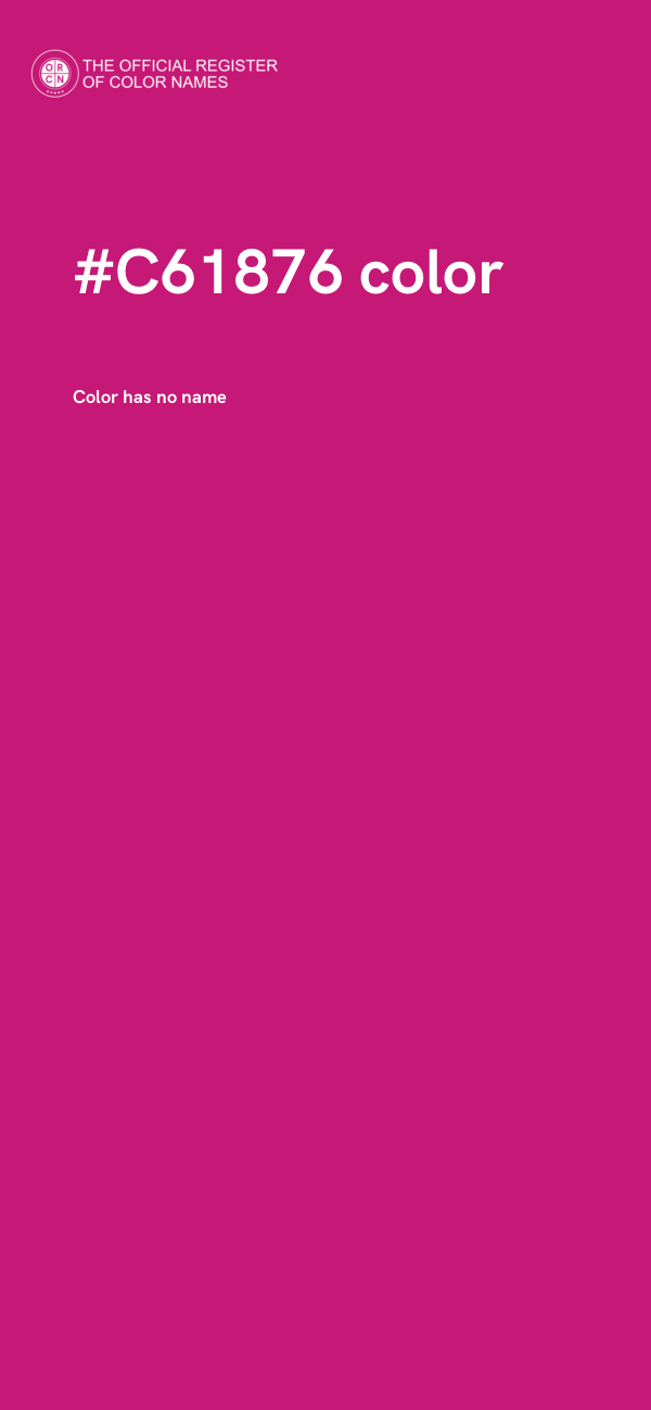 #C61876 color image