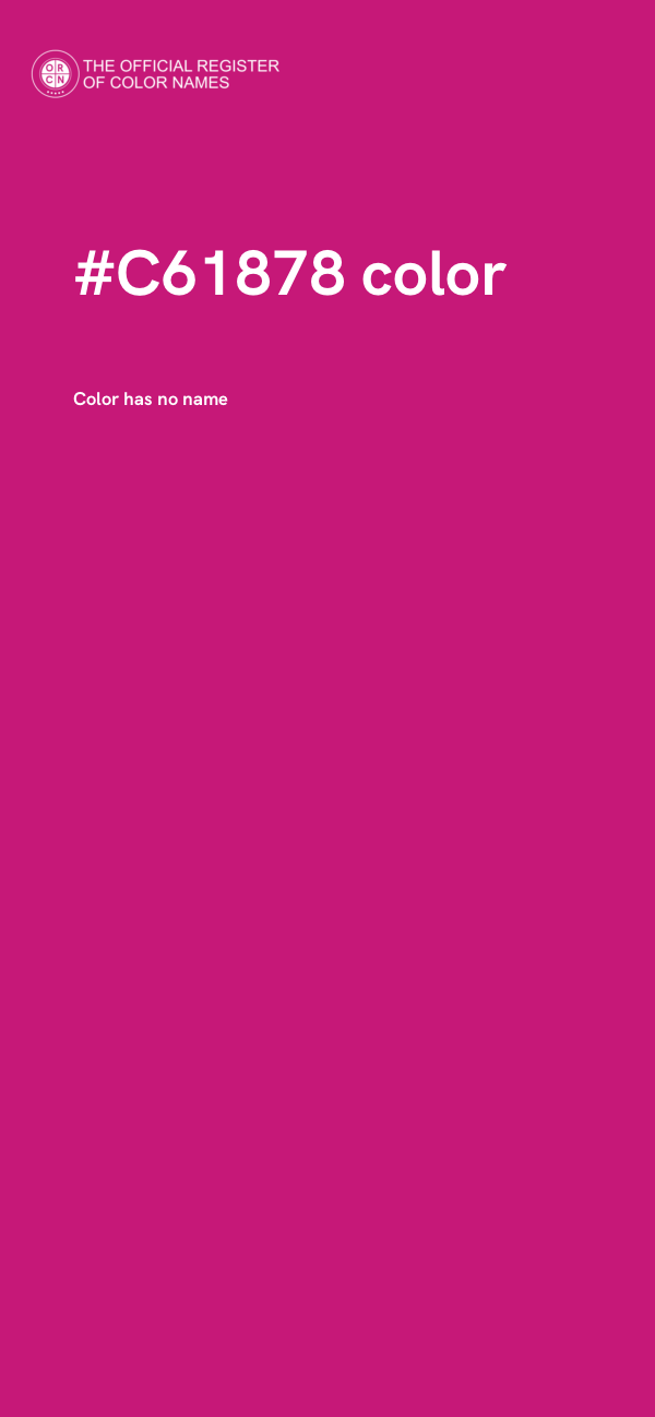 #C61878 color image