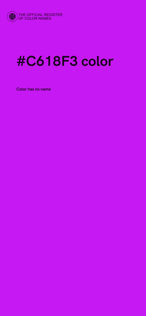 #C618F3 color image
