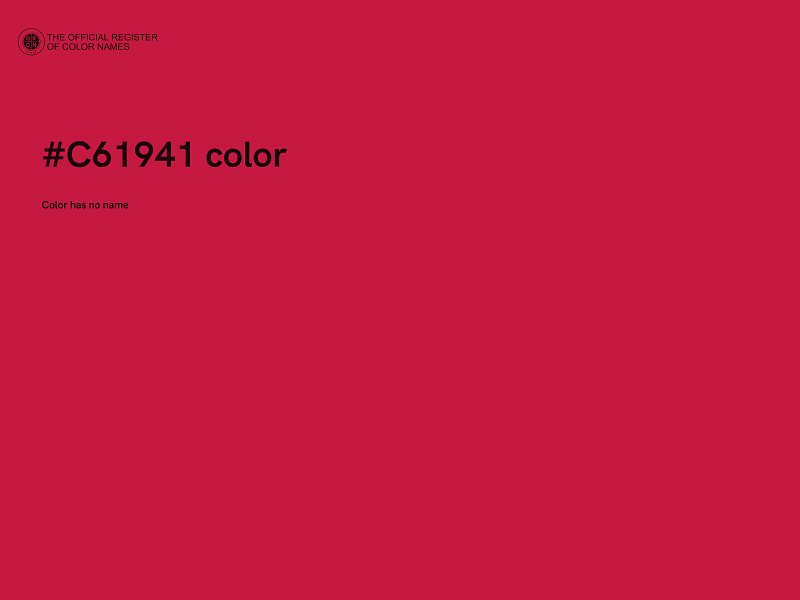 #C61941 color image