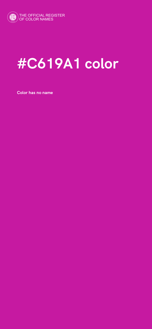 #C619A1 color image