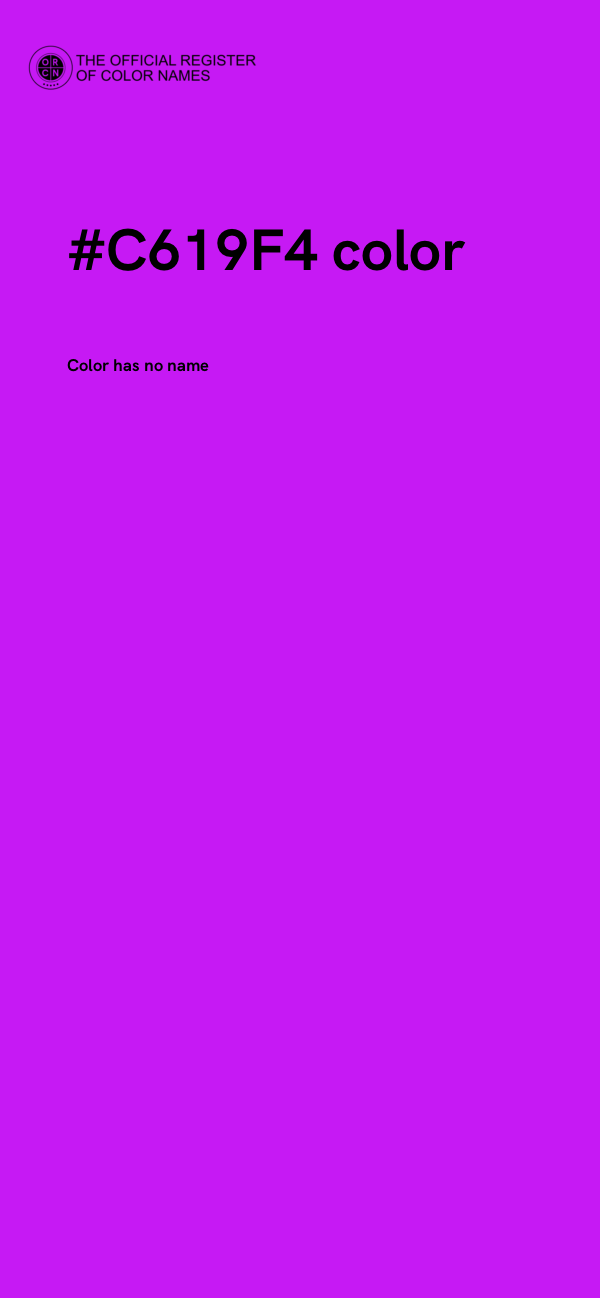#C619F4 color image