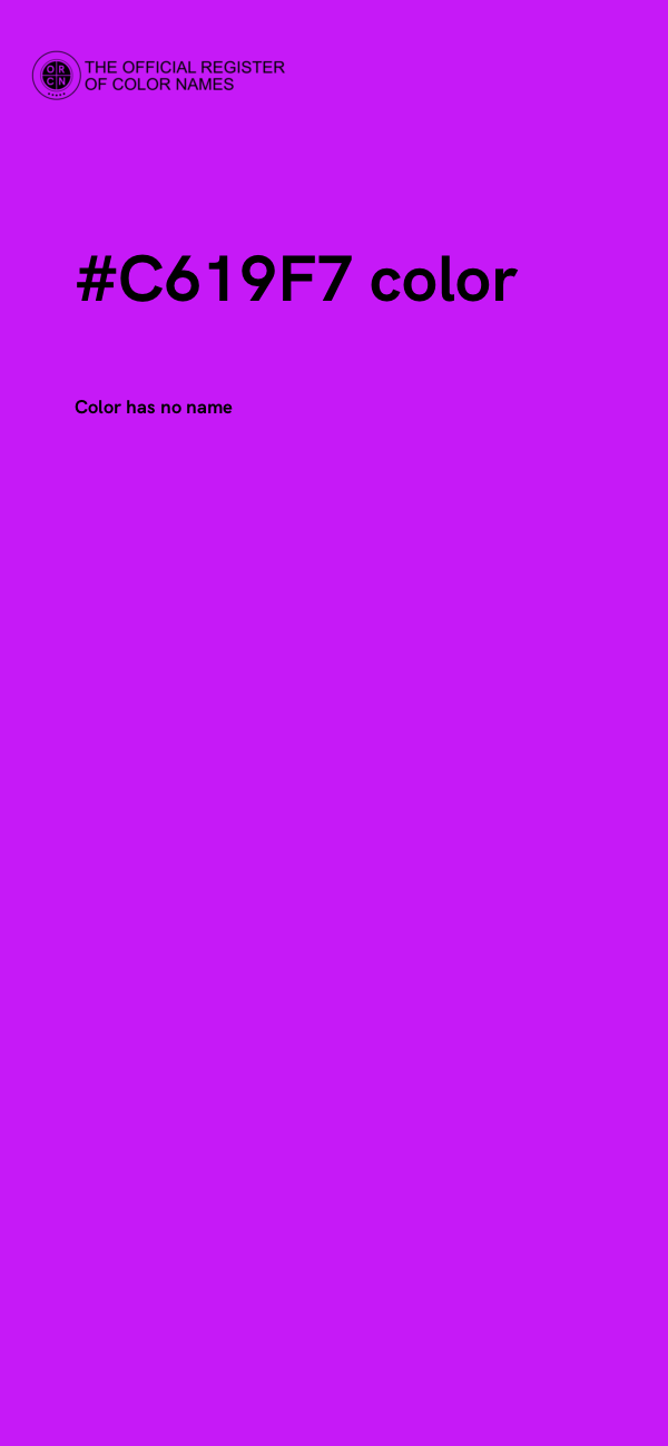 #C619F7 color image