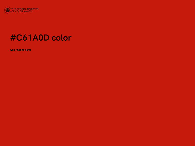 #C61A0D color image