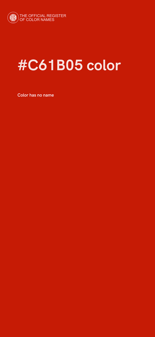 #C61B05 color image