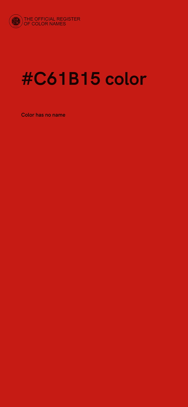 #C61B15 color image