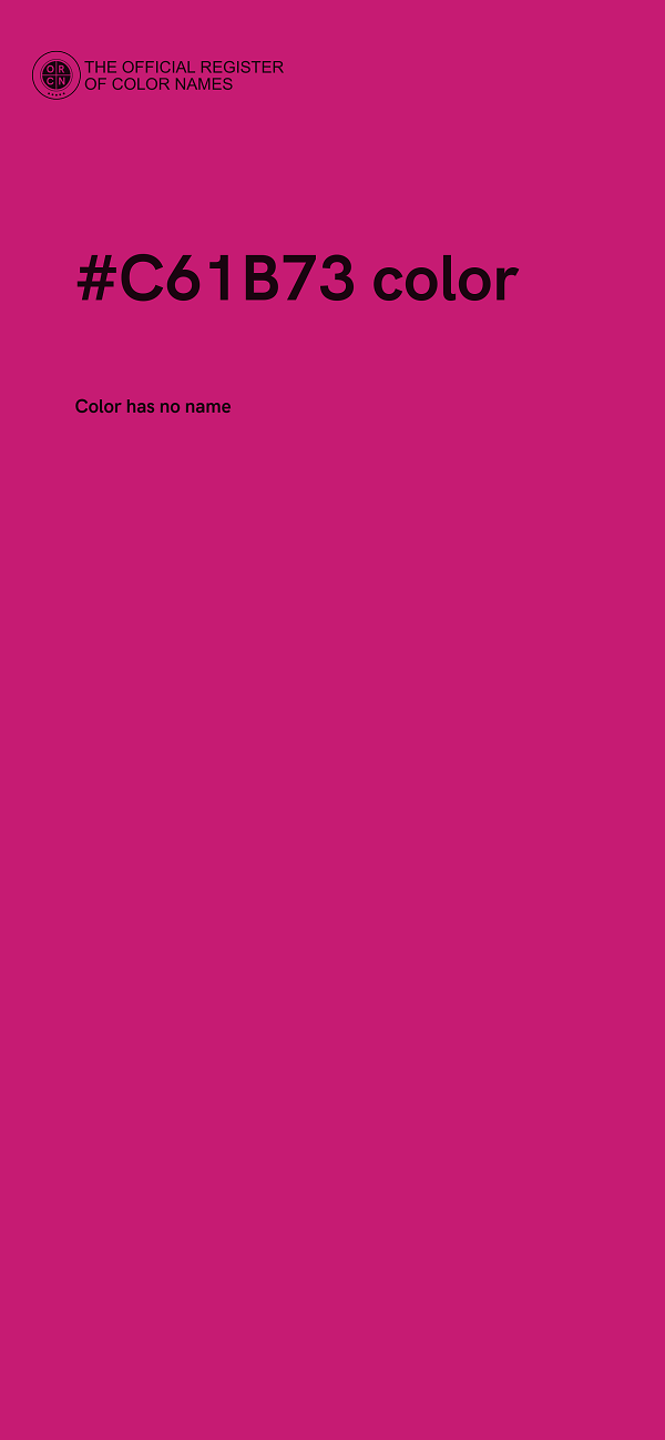 #C61B73 color image
