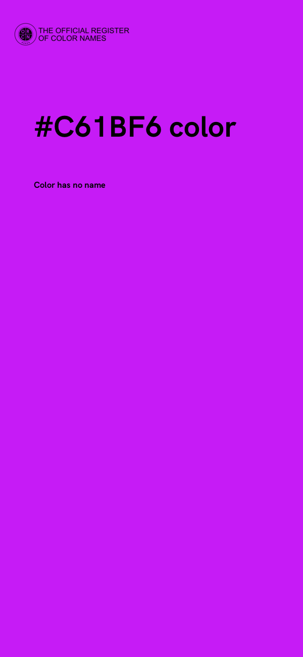 #C61BF6 color image