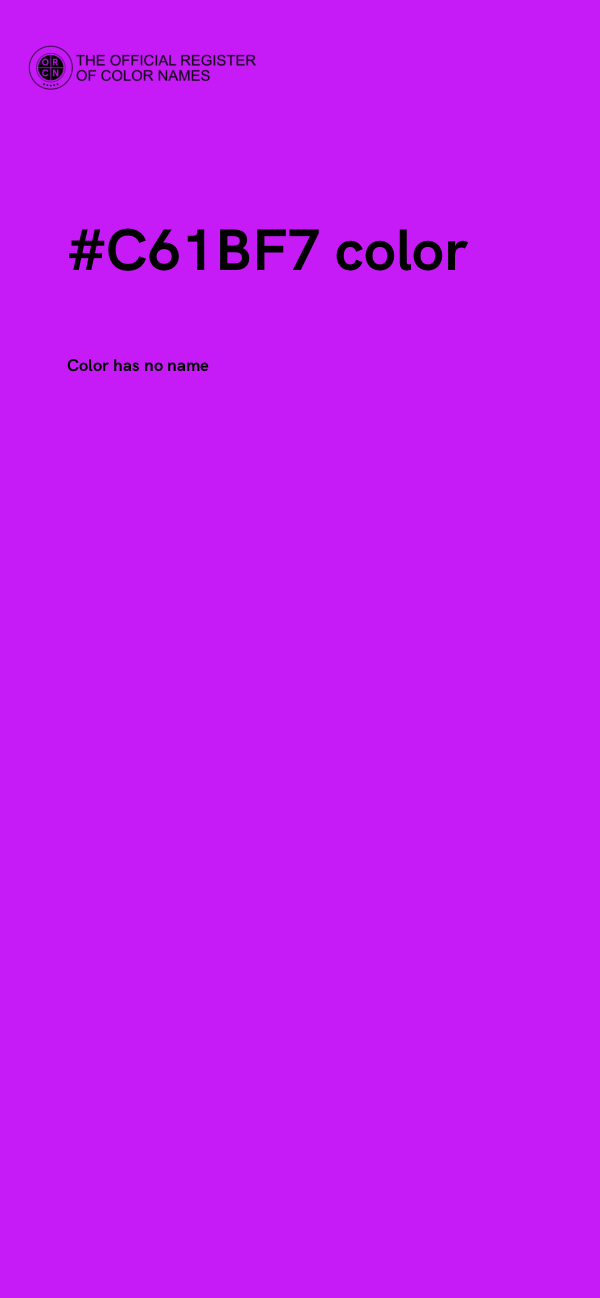 #C61BF7 color image