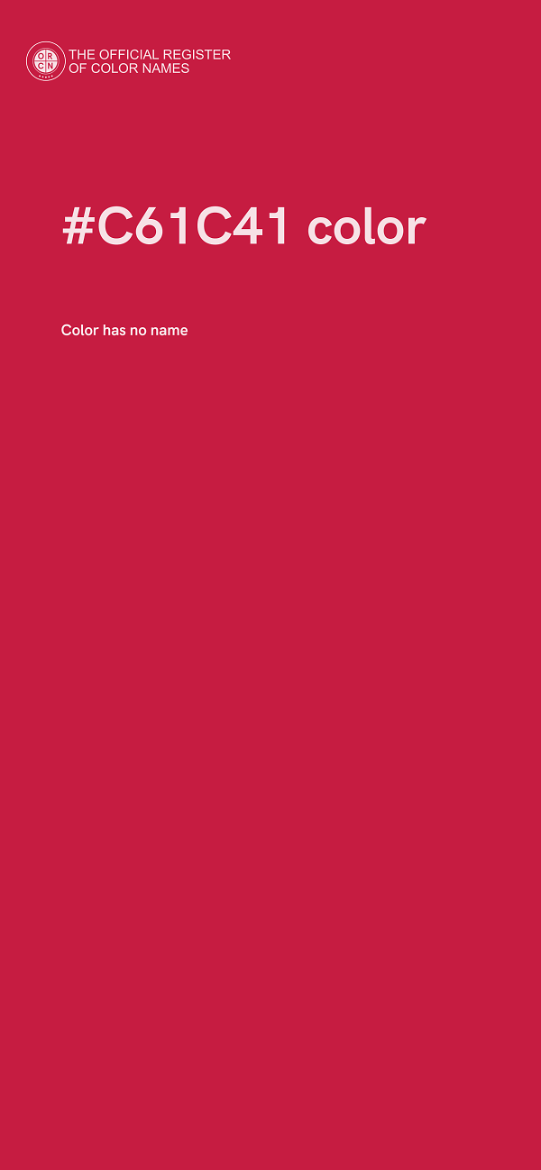 #C61C41 color image
