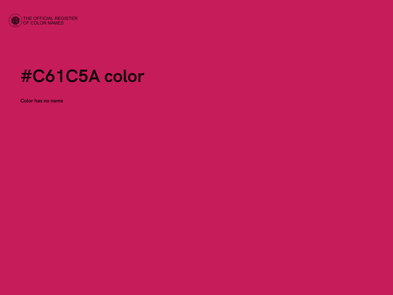 #C61C5A color image