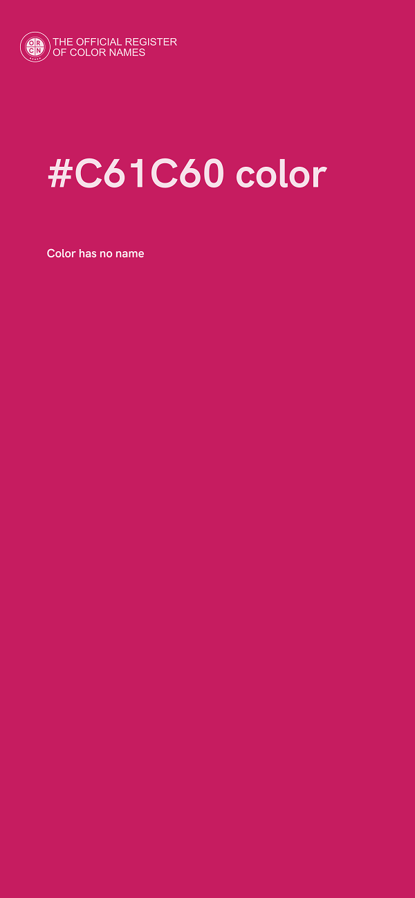 #C61C60 color image