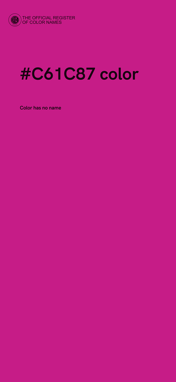 #C61C87 color image