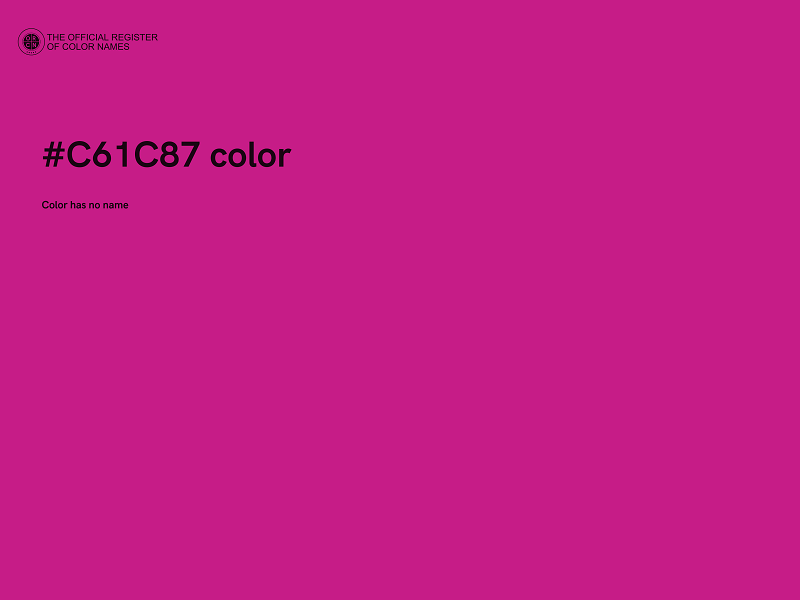 #C61C87 color image