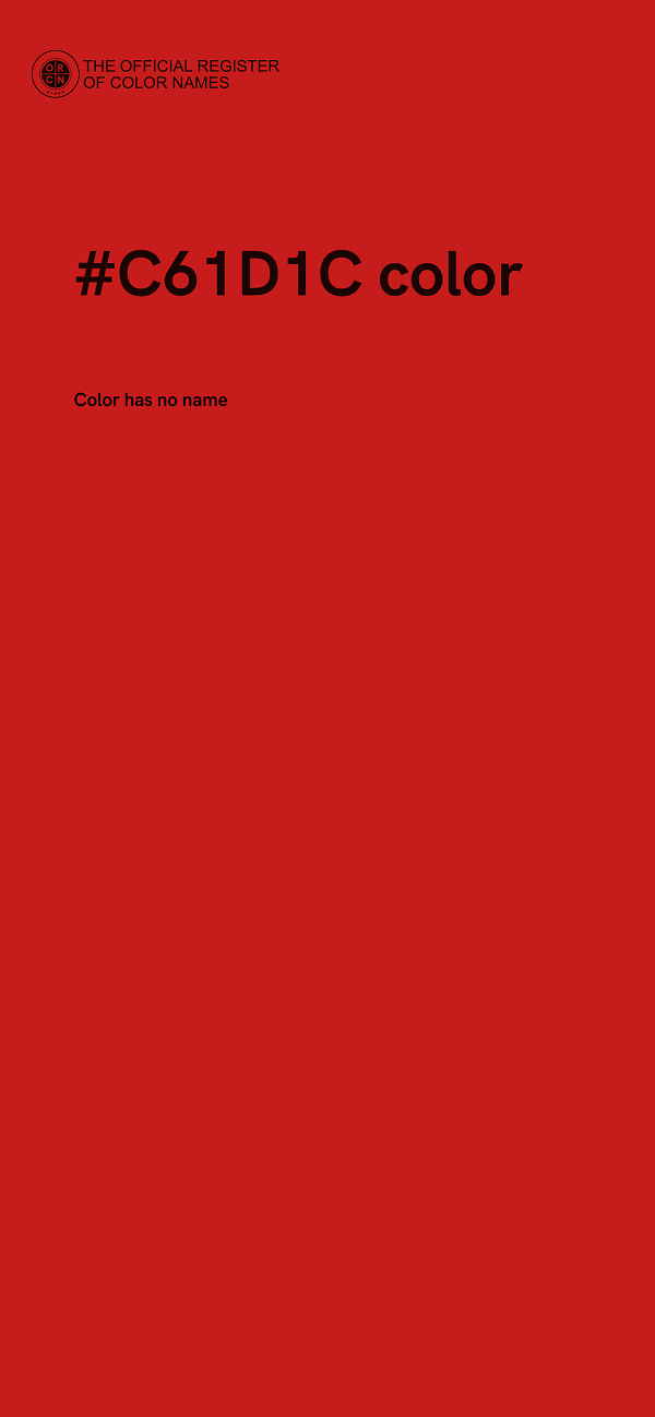 #C61D1C color image