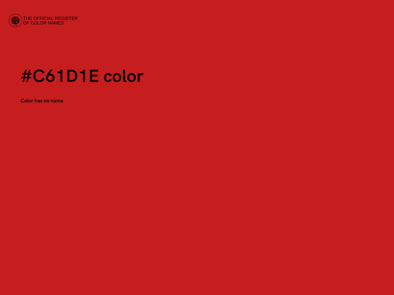#C61D1E color image