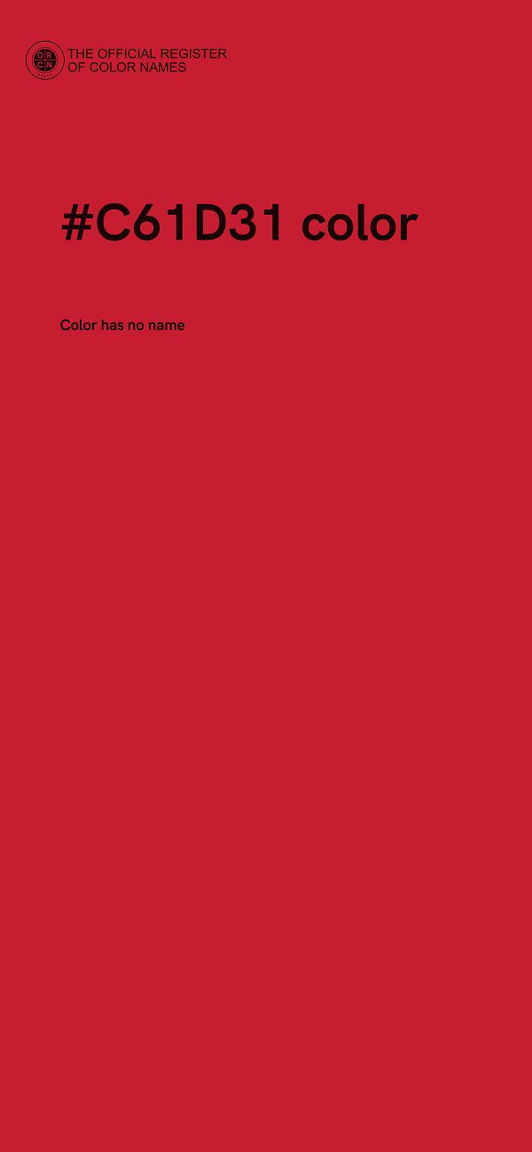 #C61D31 color image