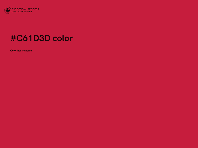 #C61D3D color image