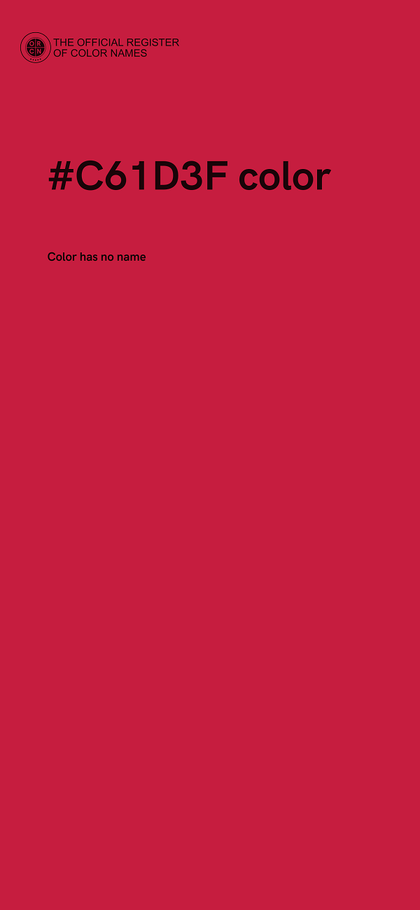 #C61D3F color image