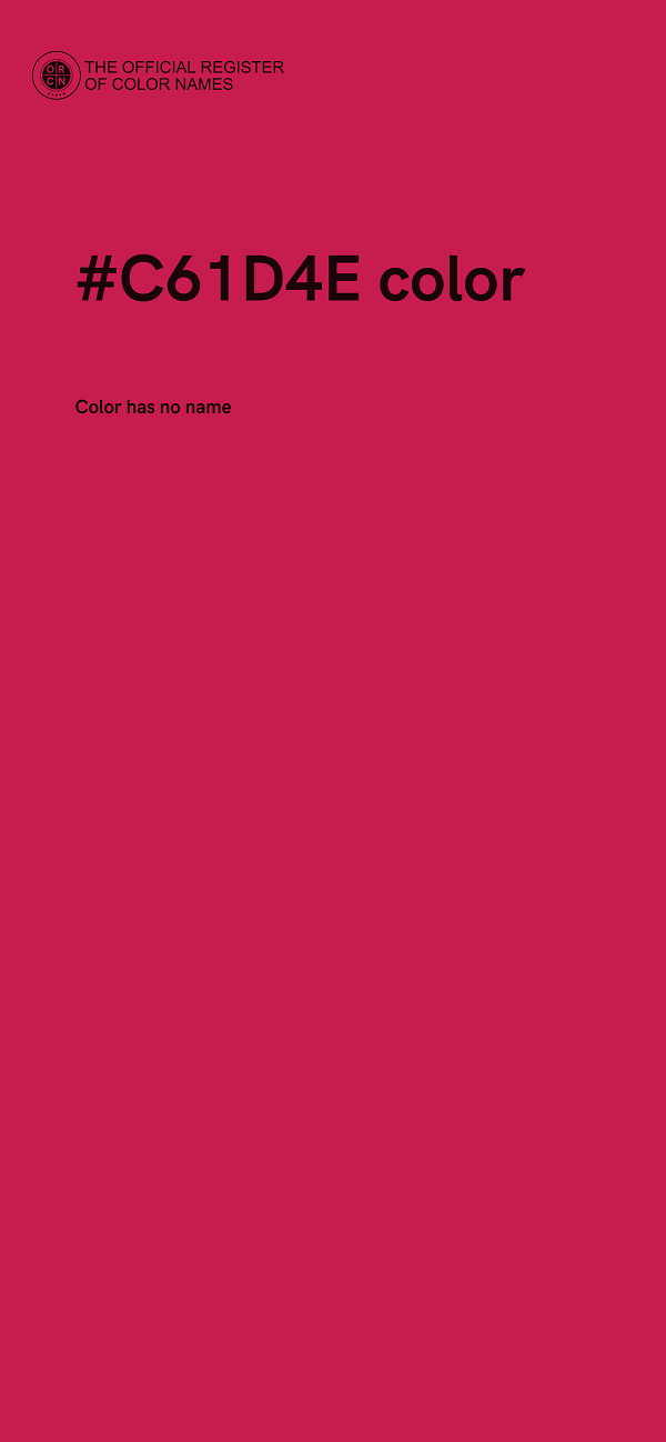 #C61D4E color image