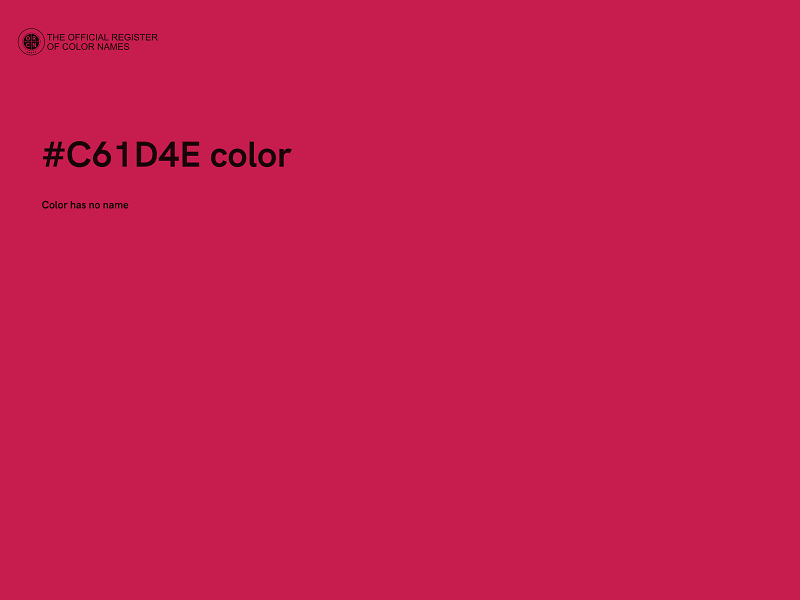 #C61D4E color image