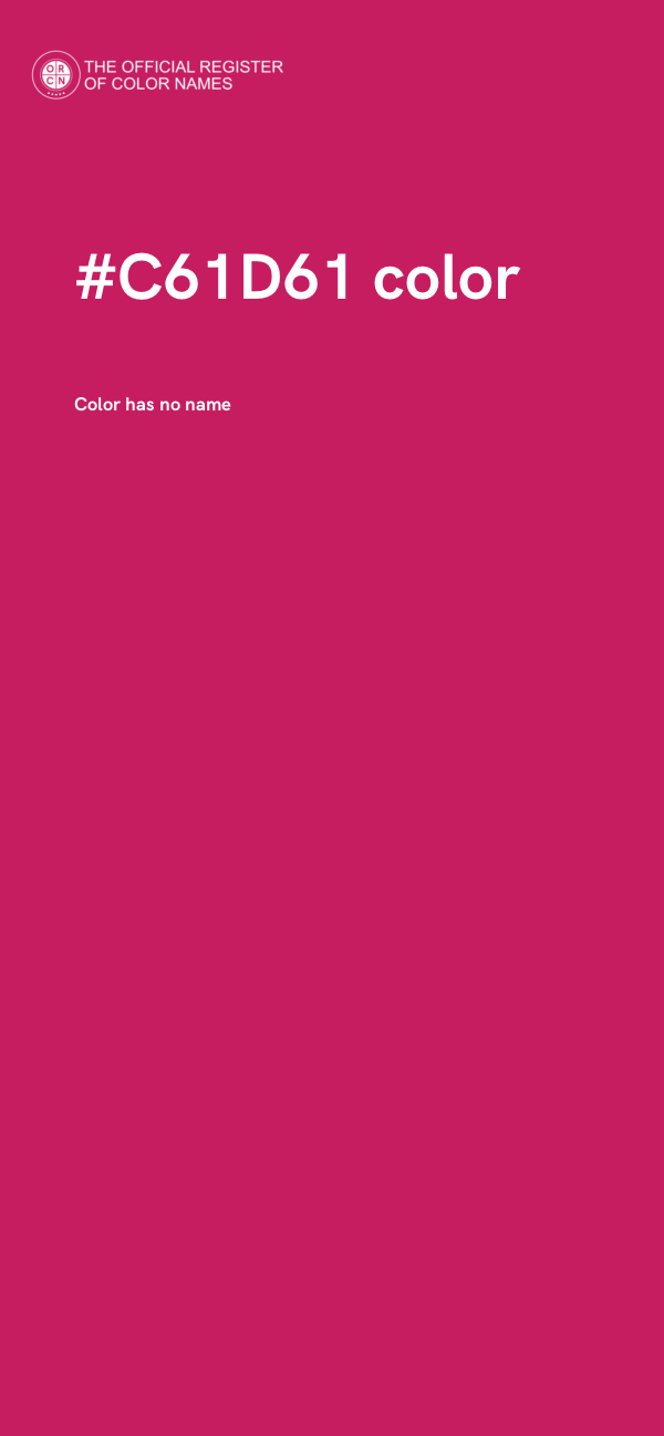 #C61D61 color image