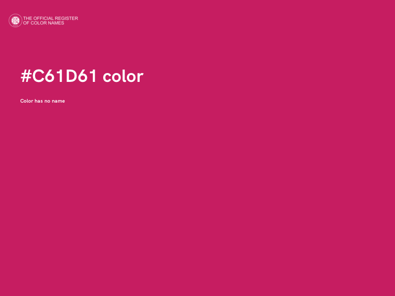 #C61D61 color image