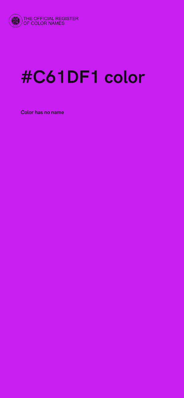 #C61DF1 color image