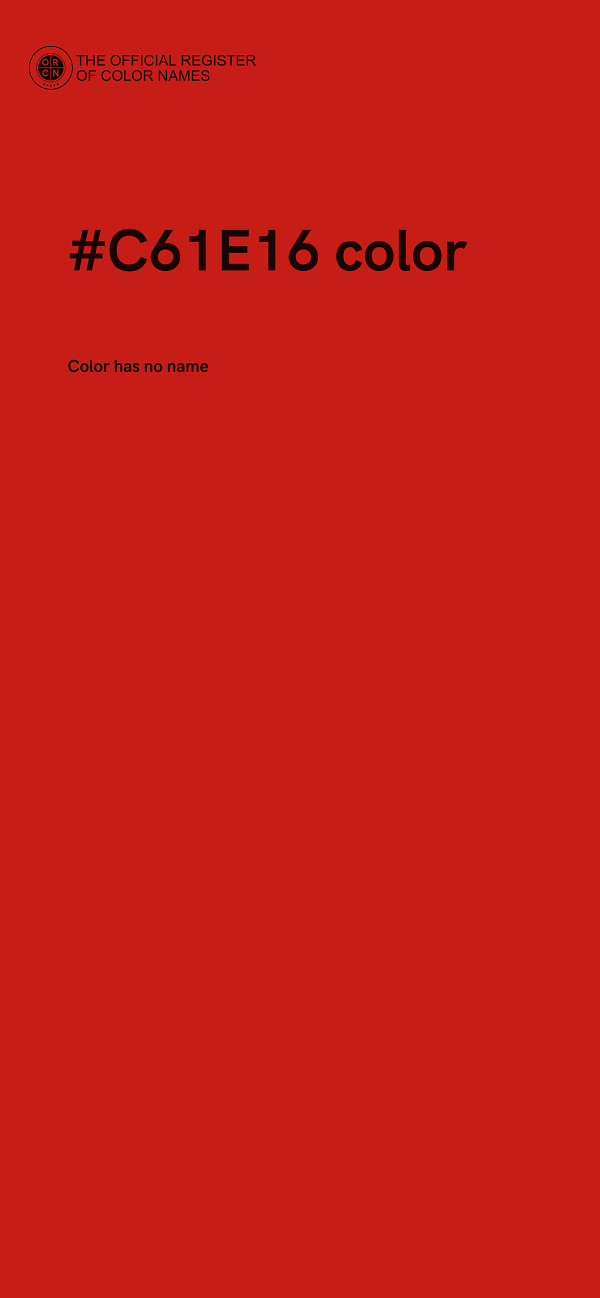 #C61E16 color image