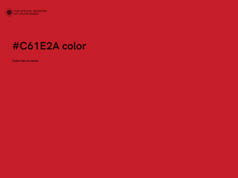 #C61E2A color image