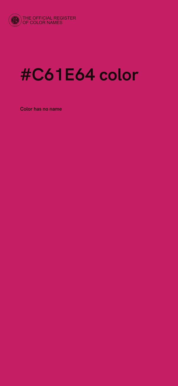 #C61E64 color image