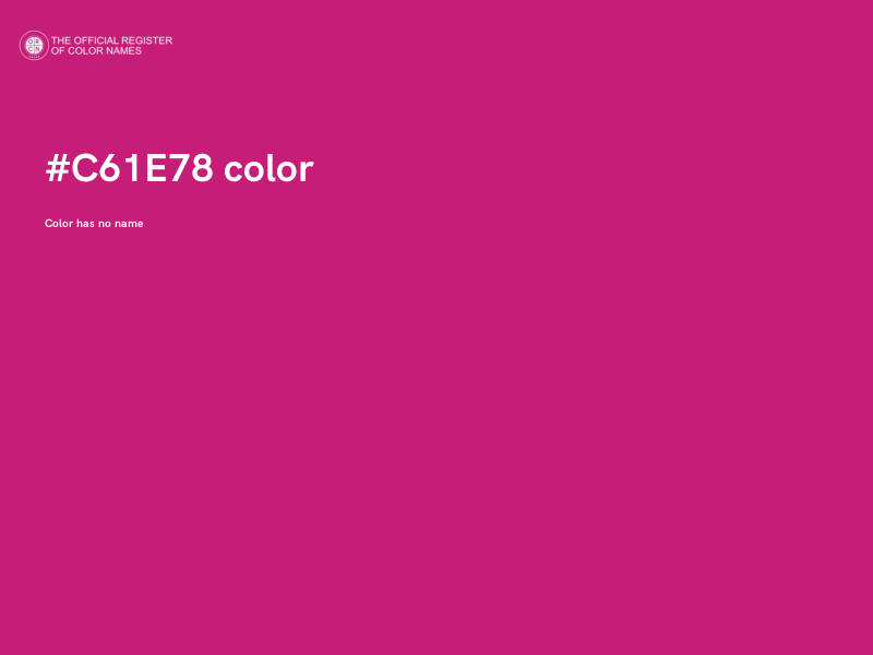 #C61E78 color image