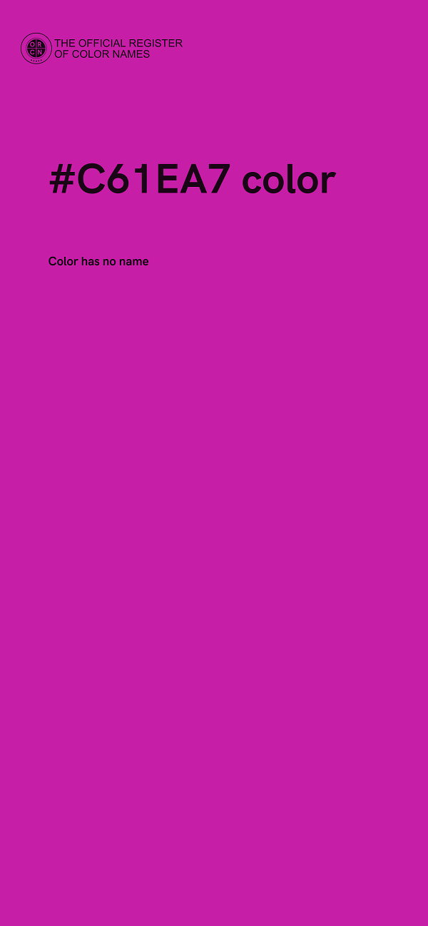 #C61EA7 color image