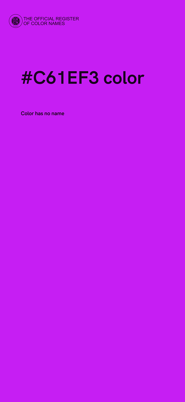 #C61EF3 color image