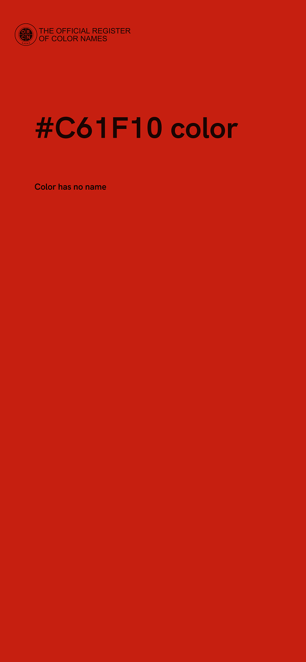 #C61F10 color image