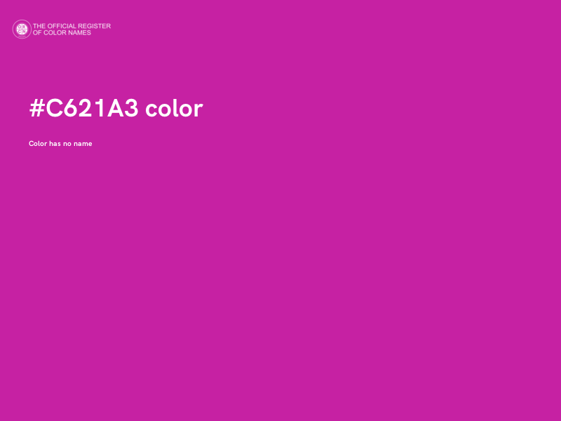#C621A3 color image